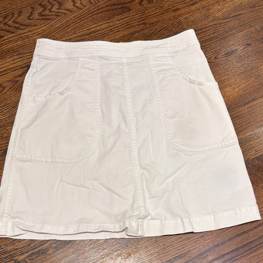 White cotton Boden Women's Skirt